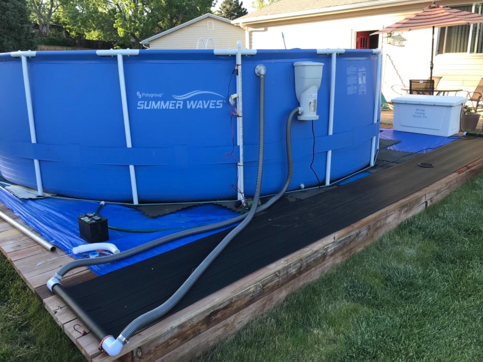 SunHeater® S120U DIY Solar Pool Heater Kit, One 2' x 20' Panel - Image 2